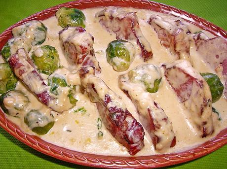 Rosenkohl Kasseler Auflauf