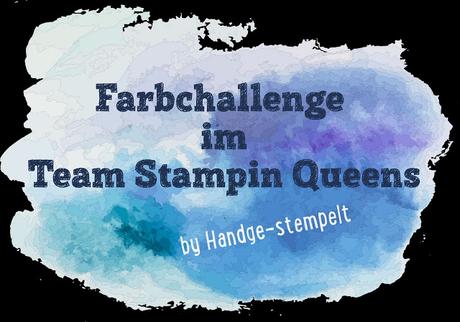 Farbchallenge im Team Stampin Queens - raffiniertes Osterkörbchen in Schiefergrau, Currygelb & Bermudablau