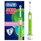 Oral-B Junior Elektrische Zahnbürste, für Kinder ab 6 Jahren, grün