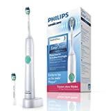 Philips Sonicare EasyClean Zahnbürste HX6512/45 - elektrische Schallzahnbürste mit Clean-Putzprogramm, Timer, Ladegerät & zwei Aufsteckbürsten - Weiß