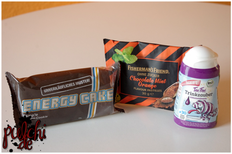 Energy Cake Schoko || Fisherman’s Friend Chocolate Mint Orange || TeeFee Trinkzauber Johannisbeere