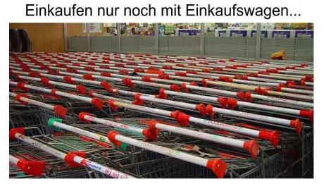 Die Disziplin in den Supermärkten ist bei den Deutschen gut…