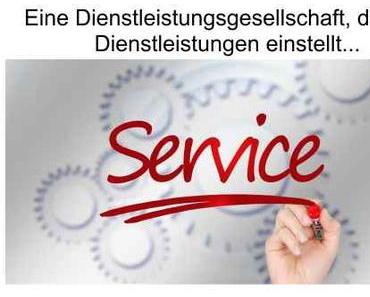 Dienstleistungsgesellschaft Deutschland, die ihre Dienstleistungen einstellt…