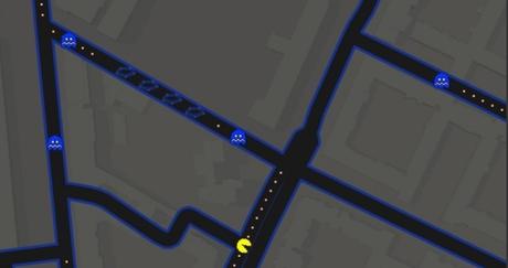 Pac Man auf Google Maps
