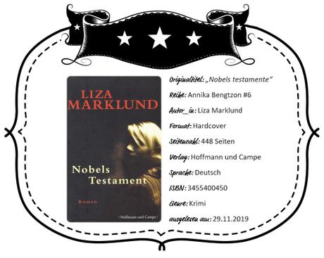 Liza Marklund – Nobels Testament