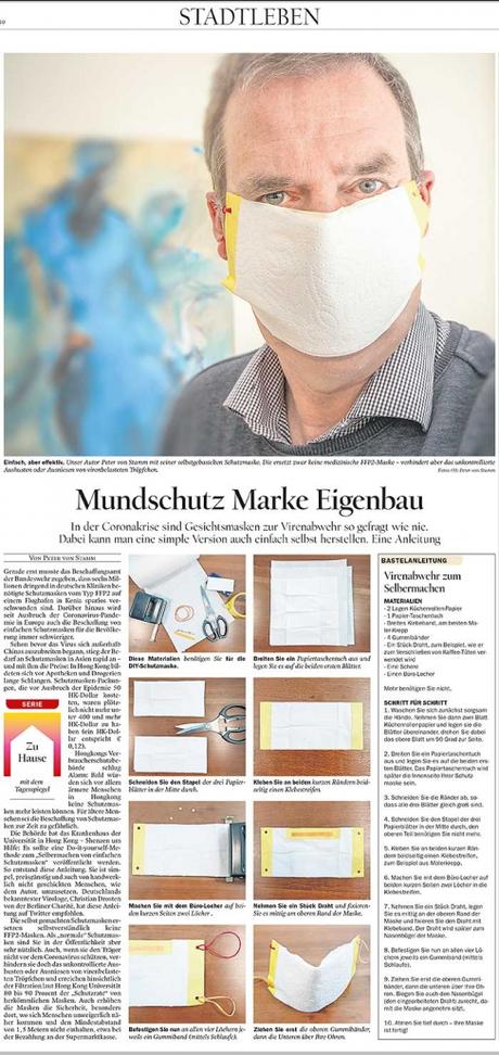 Mundschutz selber machen – DIY Anleitung für eine Maske