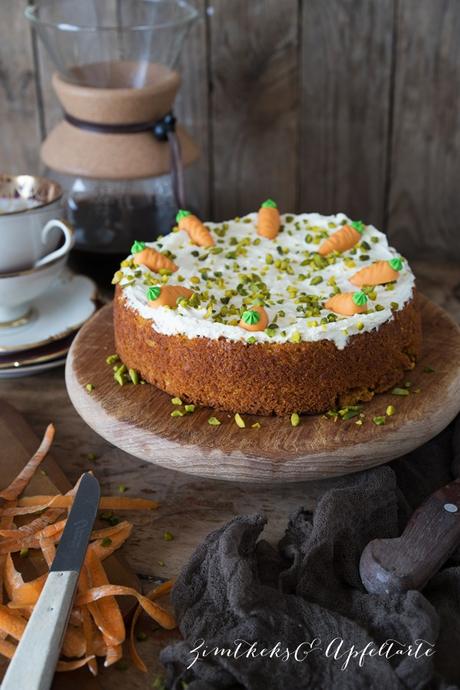 Veganer und glutenfreier Rüblikuchen – Karottenkuchen – Carrot Cake