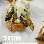 Crostini mit grünem Spargel