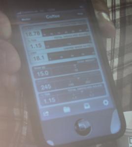 Refraktormeter-Messung mit einer Formel im Smartphone umgerechnet