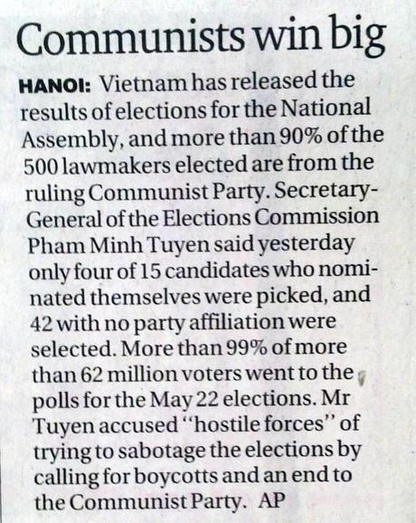 Demokratie auf vietnamesisch.