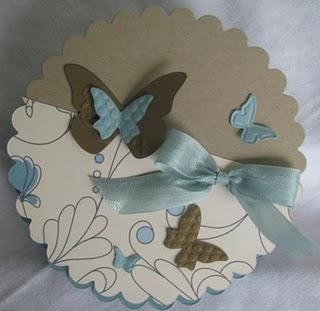 Scallop easel card