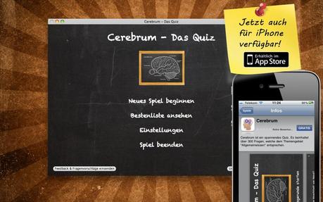 Cerebrum – Das Quiz mit Frage aus dem Allgemeinwissen für deinen Mac