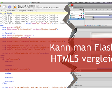 Kann man Flash und HTML5 vergleichen?