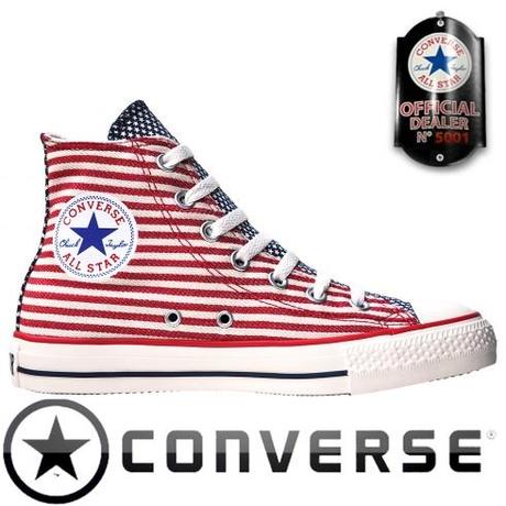 Converse Chucks Taylor All Star Chucks 122177 USA Flag Weiß Rot Blau