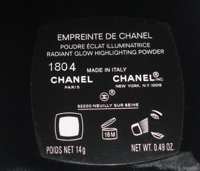 More Eyecandy - Chanel Empreinte de Chanel
