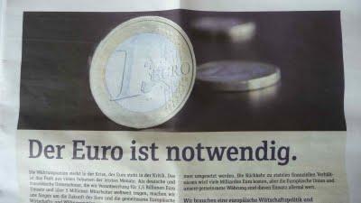 Jürgen Thumann reitet wieder - die EURO Rettungsanzeigenkampagne