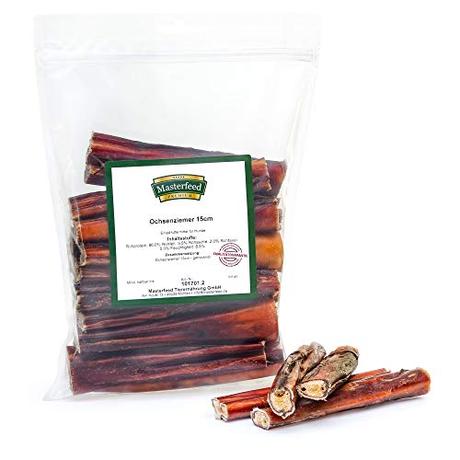 Masterfeed Ochsenziemer 15 cm für Hunde - Getrocknet - 100% Natürlich Größe 250 g