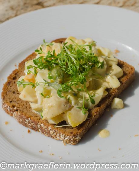 Ostern 2020 – Eiersalat mit Kartoffeln und Bärlauchkapern … und Lachs