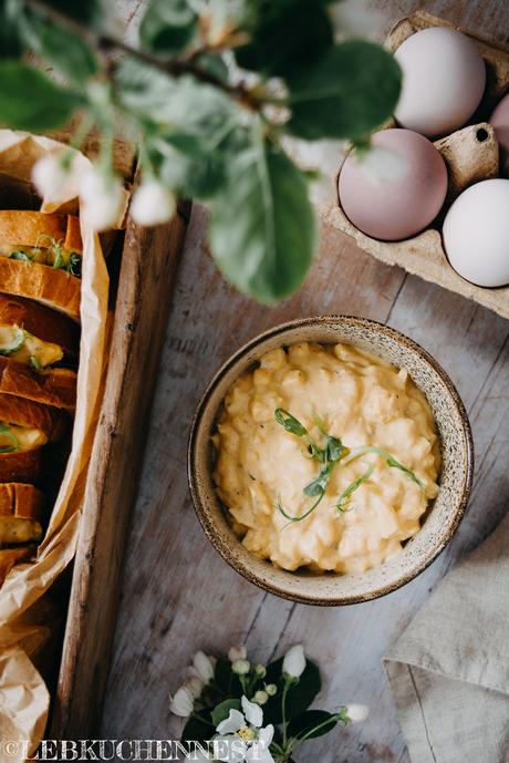 Eiersalatsandwiches aus Brioche – Osterresteküche