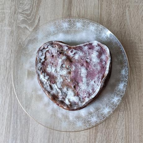 Kirsch-Schmand-Kuchen mit Herz