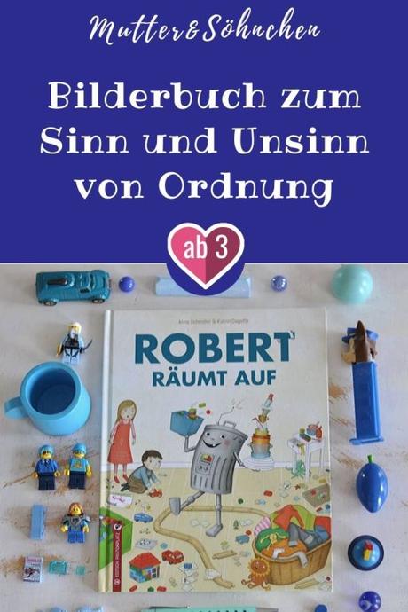 Aufräumen ist doof. Doch eines Tages steht Robert vor der Tür. Robert der Roboter, der ein bisschen wie eine Mülltonne mit Schirmchen ausschaut. Er räumt das Kinderzimmer auf, spült das Geschirr und putzt das Klo. #aufräumen #robert #roboter #ordnung #wohnung #kinder #bilder #buch #lesen