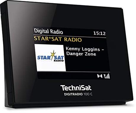TechniSat DIGITRADIO 100 C – DAB+ Radio Adapter mit Bluetooth (DAB, UKW-Empfangsteil zur Erweiterung von HiFi-Anlagen und AV-Receivern, Wecker, Farbdisplay, Anschluss für externe Antenne) schwarz