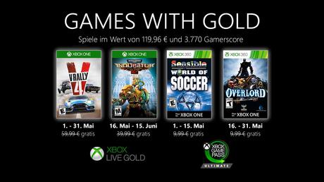 Games with Gold - Diese Spiele gibt es im Mai gratis