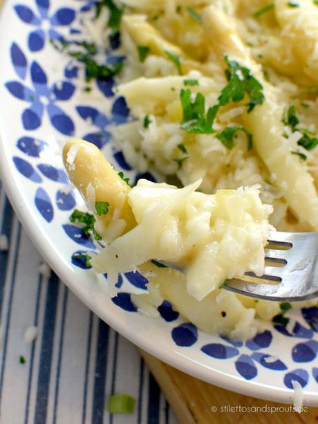 Butter und Parmesan sorgen zum Schluss nochmal für die perfekte Cremigkeit des Risottos