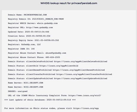 Ubisoft registriert den Domainnamen Prince of Persia 6