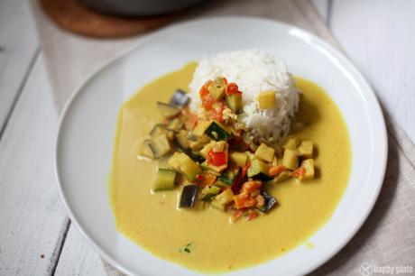 Veganes Curry mit Reis