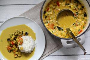 Indisches Veganes Curry mit Kokoksmilch_