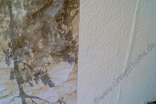 Auch unser Schlafzimmer hat einen neuen Look bekommen mit der Wandtapete Paper World #Artgeist #Renovieren #DIY