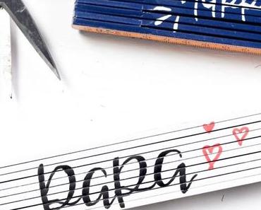 DIY Zollstock personalisieren für den Vater + Mama-News