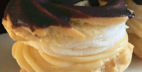Richtige Brandteig-Spritzkuchen mit Vanillecreme