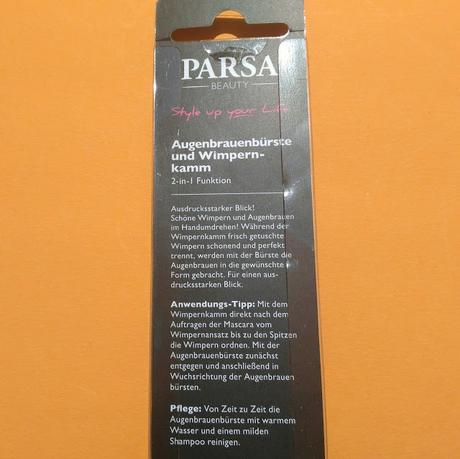 [Werbung] PARSA Beauty Augenbrauenbürste und Wimpernkamm & Eye Primer Inventur 2020