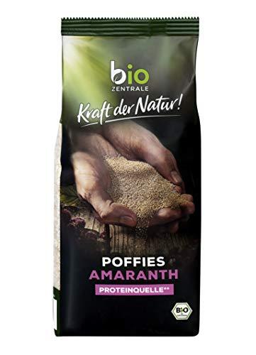 biozentrale Amaranth Poffies Bio | 4x125g Amaranth gepufft & Amaranth Poffies ohne Zuckerzusatz*| Ideal für köstliche Müslis, Süßspeisen und Backwaren