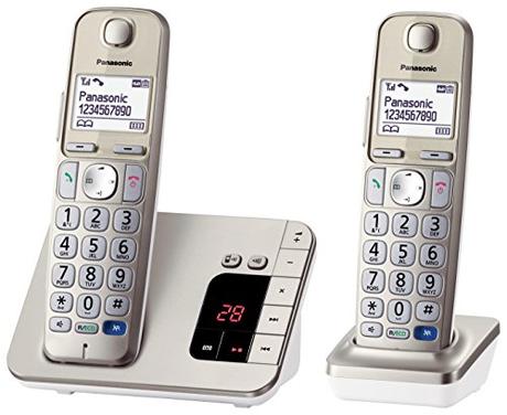 Panasonic KX-TGE222GN Großtastentelefon, hörgerätekompatibel, praktisches Seniorentelefon,...