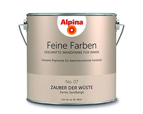 Alpina 2,5 L. Feine Farben, Farbwahl, Edelmatte Wandfarbe für Innen (No.7 Zauber der Wüste -...