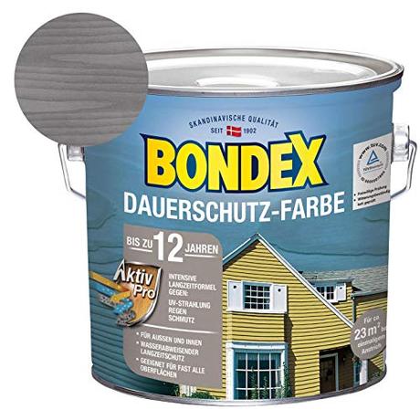 Bondex Dauerschutz-Holzfarbe Silbergrau 2,50 l - 329875