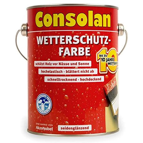 2,5 Liter Consolan Wetterschutzfarbe silbergrau Nr. 217