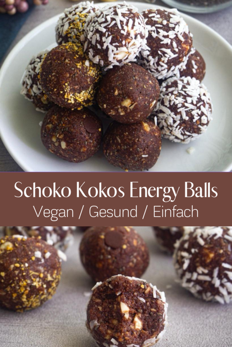 Schoko Kokos Energy Balls – Gesundes Powerfood