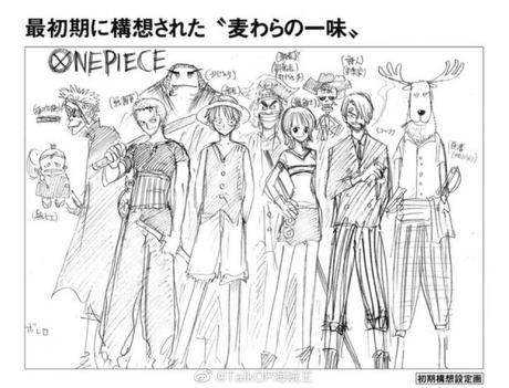 One Piece: Erste Konzeptzeichnung zur Strohhutbande veröffentlicht