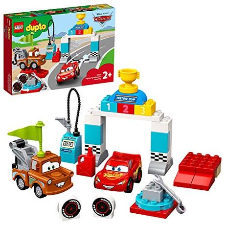 LEGO 10924 DUPLO Cars Lightning McQueens großes Rennen, Disney Pixar Cars Spielzeug für Kleinkinder ab 2 Jahren