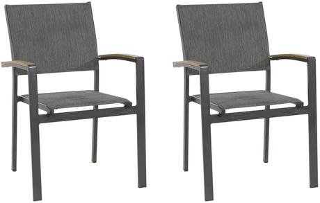 lifestyle4living Gartenstuhl im Zweier-Set