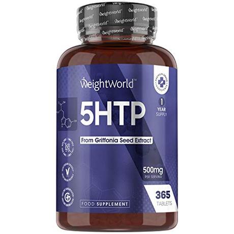 5HTP Tabletten - 365 Tabletten - 500mg Griffonia Simplicifolia Extrakt 5-HTP -...