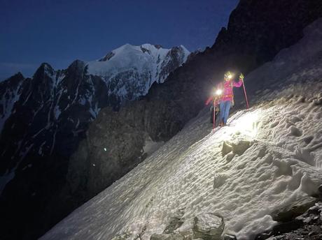 Mont Blanc Überschreitung italienischer Normalweg Papstweg