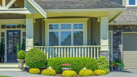 Vorgarten vor einem Haus