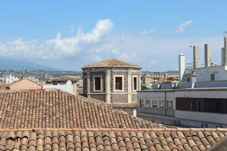 Ausblick auf die Stadt Catania von oben