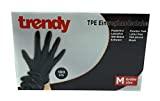 MC-Trend 100 Stück TPE Einweg Handschuhe Schwarz Einmalhandschuhe puderfrei Latexfrei in Spenderbox (XL)