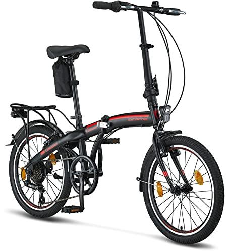 Licorne Bike CONSERES Premium Faltrad, Klapprad in 20 Zoll - Fahrrad für Herren,...